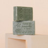Savon de Marseille Exfoliant 100g avec marquage sur pochon Fabrication FRANCE