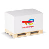 Cube papier 12x8x6 cm FSC sur PALETTE bois QUADRI