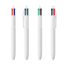 Stylo BIC® 4 couleurs bille ORIGINAL "Classique" BLANC-BLANC