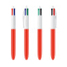 Stylo BIC® 4 couleurs bille ORIGINAL "Classique" BLANC-ROUGE