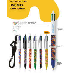 Stylo BIC® 4 couleurs bille ORIGINAL "Classique" FRANCE