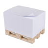 Cube papier adhésif repositionnable 10x7,5x6 cm sur PALETTE bois QUADRI