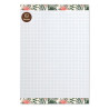 Bloc notes en papier - Format A4 - 50 feuilles fabrication Europe quadrillé