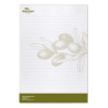 Bloc notes en papier - Format A4 - 50 feuilles fabrication Europe quadrillé
