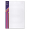 Bloc notes en papier - Format A4 - 25 feuilles fabrication Europe quadrillé