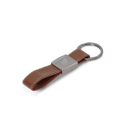 PORT-CLE-CUIR-METAL-TOPP LT99663 MARRON