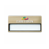 Badge aimanté avec fenêtre fabriqué en europe 68x33 mm