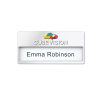 Badge aimanté avec fenêtre fabriqué en europe 68x33 mm
