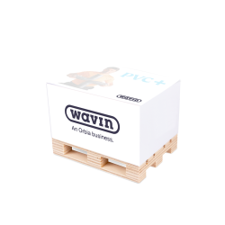 Bloc papier ADHESIF 10x7,5x6 cm sur PALETTE bois CNA-31P-NOTSY QUADRI