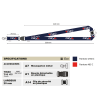 Cordon Tour du cou lanyard écologique en RPET ceva