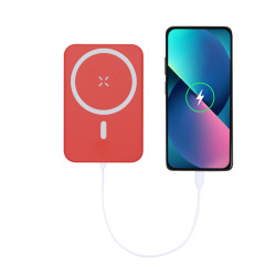 CHARGEUR-MAGSAFE-5000mAH-5W-tude-MKT ROUGE
