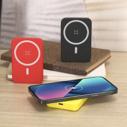 CHARGEUR-MAGSAFE-5000mAH-5W-tude-MKT ROUGE