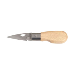 Couteau à huîtres en bois chêne avec marquage inclus laser