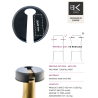 Coupe capsule 2 lames NOIR