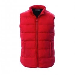 Gilet sans manche doudoune MEMORY rouge