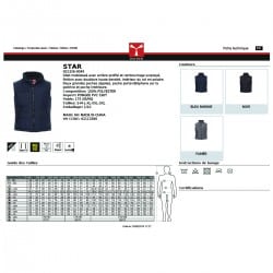 Gilet Sans manche Pro Star grille des tailles