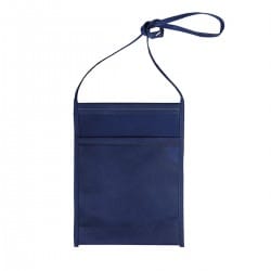 Porte-verre pochette tour du cou en TNT bleu marine