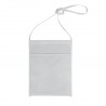 Porte-verre pochette tour du cou en TNT blanc