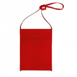 Porte-verre pochette tour du cou en TNT rouge