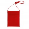 Porte-verre pochette tour du cou en TNT rouge
