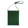 Porte-verre pochette tour du cou en TNT vert bouteille