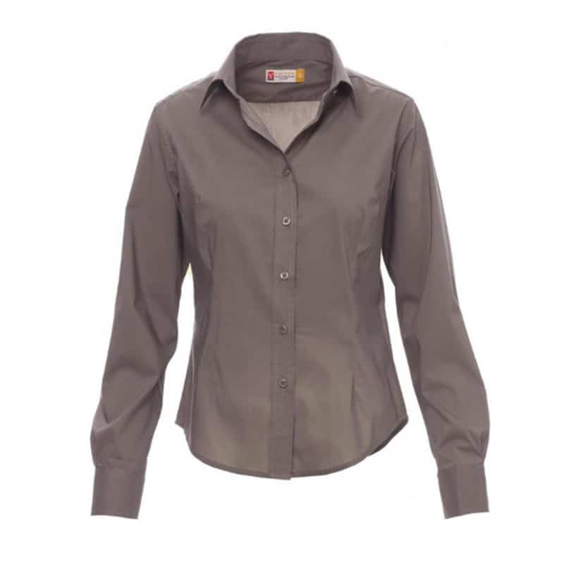 Chemise image femme gris acier