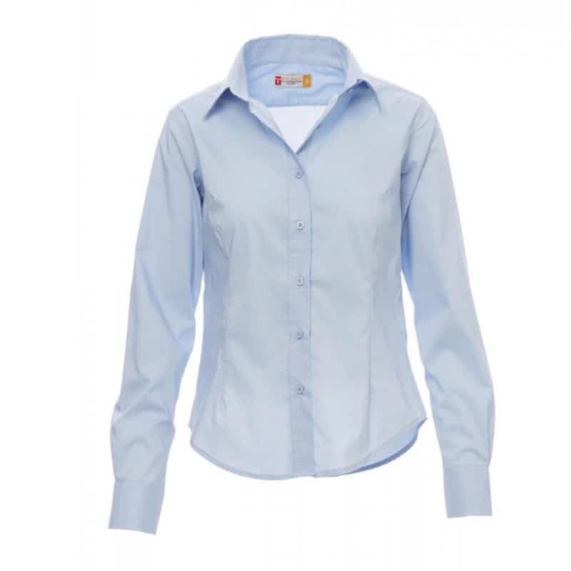 Chemise image femme bleu azur