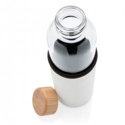 Bouteille en verre 550ml avec housse texturé