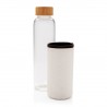 Bouteille en verre 550ml avec housse texturé