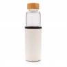 Bouteille en verre 550ml avec housse texturé