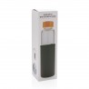 Bouteille en verre 550ml avec housse texturé