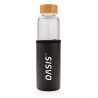 Bouteille en verre 550ml avec housse texturé