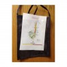 Porte-verre avec pochette PVC AU DOS avec marquage inclus 1 coul