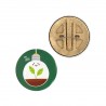 Badge bois et amidon de maïs biodégradable