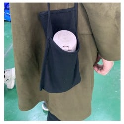 Porte-verre sac écologique en coton biologique AVEC marquage inclus 1 coul