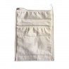 Porte-verre sac écologique en coton biologique AVEC marquage inclus 1 coul