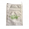 Porte-verre sac écologique en coton biologique AVEC marquage inclus 1 coul