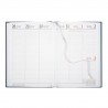 Agenda A4 semainier avec marquage 1coul