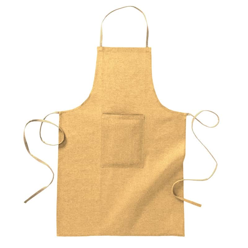 Tablier écologique 100% coton recyclé avec poche verticale