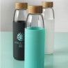 Gourde verre avec housse silicone 540ml