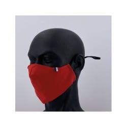 Masque 50 lavages AFNOR France catégorie 1 UNS1 filtration supérieure à 90% testé 50 lavages Sport rouge