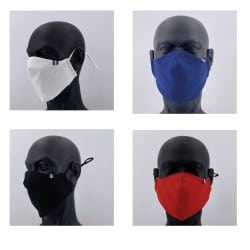 Masque 50 lavages AFNOR France catégorie 1 UNS1 filtration supérieure à 90% testé 50 lavages Sport 4 coloris