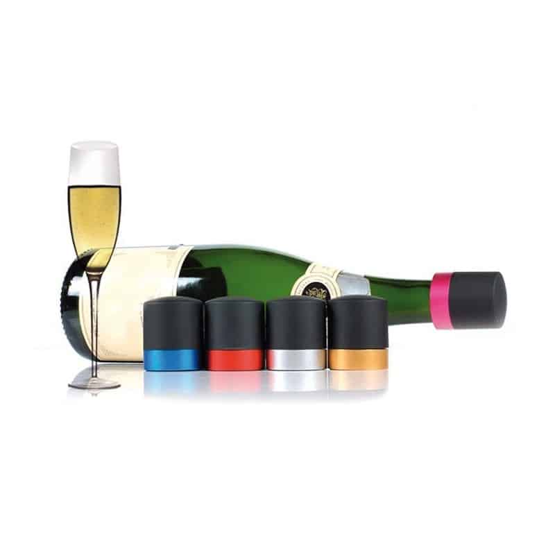 Bouchon champagne stoppeur avec bague aluminium couleur