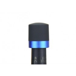 Bouchon champagne stoppeur avec bague aluminium couleur bleu