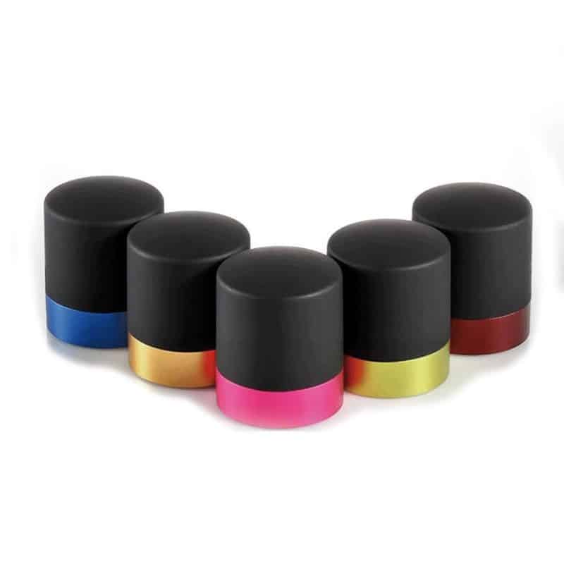 Bouchon champagne stoppeur avec bague aluminium couleur