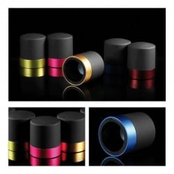 Bouchon champagne stoppeur avec bague aluminium couleur