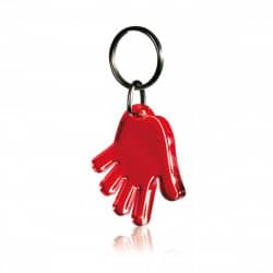Porte-clés Main en plastique recyclé AVEC marquage 1coul