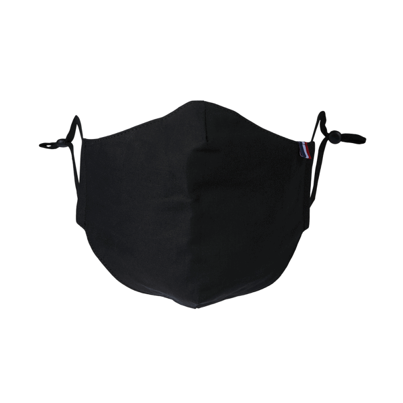 Masque 50 lavages AFNOR France catégorie 1 UNS1 Sport NOIR