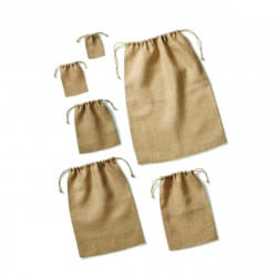 Sac pochon écologique en toile de jute Taille 10x15 cm