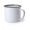 Mug métal émaillé vintage en couleur 380 ml avec marquage quadri